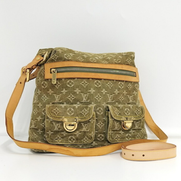 Louis Vuitton Baggy GM Shoulder Bag Monogram Denim Green - Picture 1 of 10